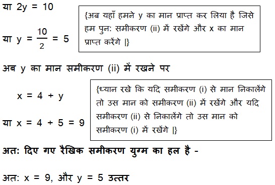 NCERT Books Solutions For Class 10 Maths Hindi Medium Pairs of Linear Equations in Two Variables (Hindi Medium) 3.2 32