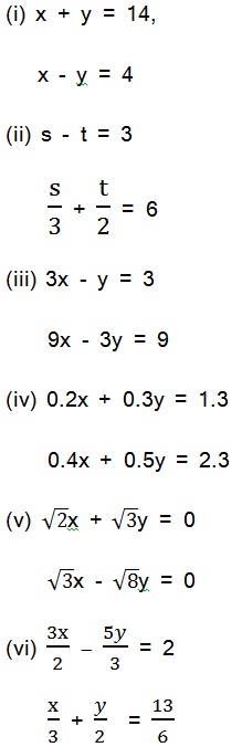 Solutions For Maths NCERT Class 10 Hindi Medium Pairs of Linear Equations in Two Variables (Hindi Medium) 3.2 31