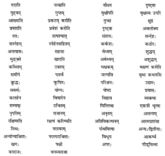 NCERT Solutions for Class 10 Sanskrit Shemushi Chapter 7 सौहार्दं प्रकृतेः शोभा Additional Q8.2