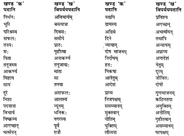 NCERT Solutions for Class 10 Sanskrit Shemushi Chapter 8 विचित्रः साक्षी Additional Q9