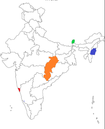 NCERT Solutions for Class 10 Social Science Civics Chapter 2 - Indian Political Map