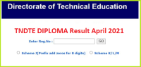 TNDTE Diploma Result 2022 Oct