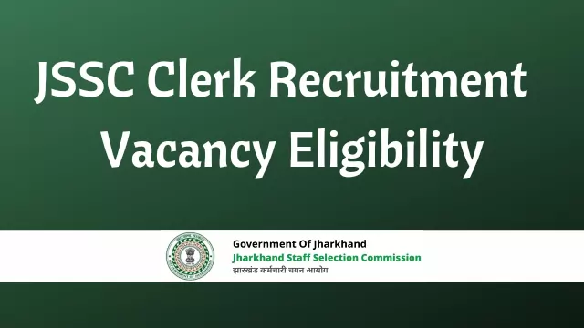 JSSC Clerk Recruitment
