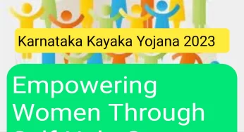 Karnataka Kayaka Yojana 2023: Empowering Women Through Self-Help Groups