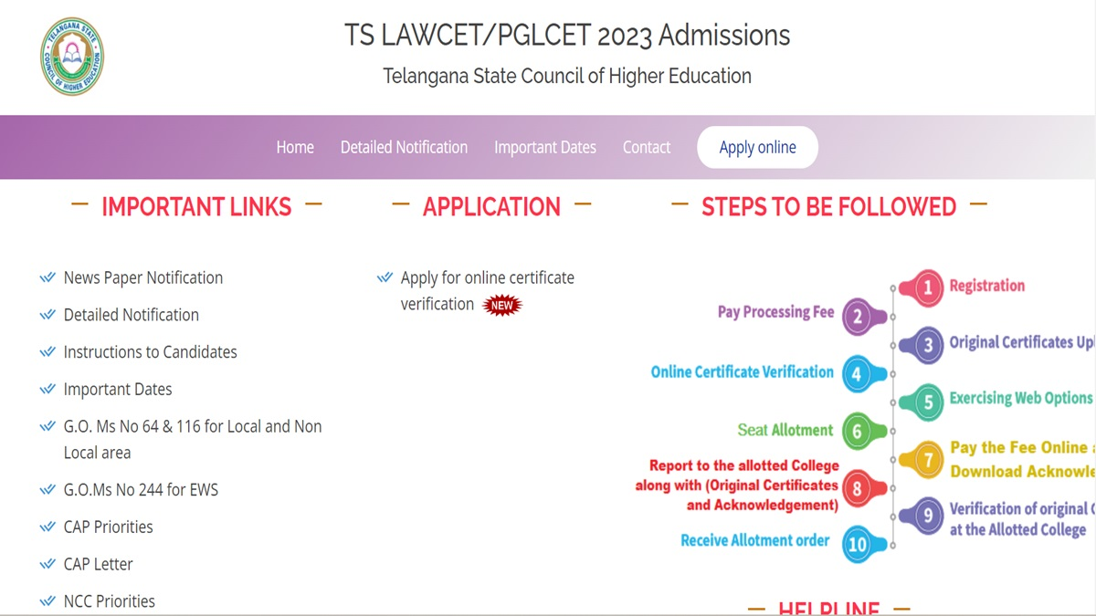 TS LAWCET 2023 Counselling Registration Now Open - Apply by November 21