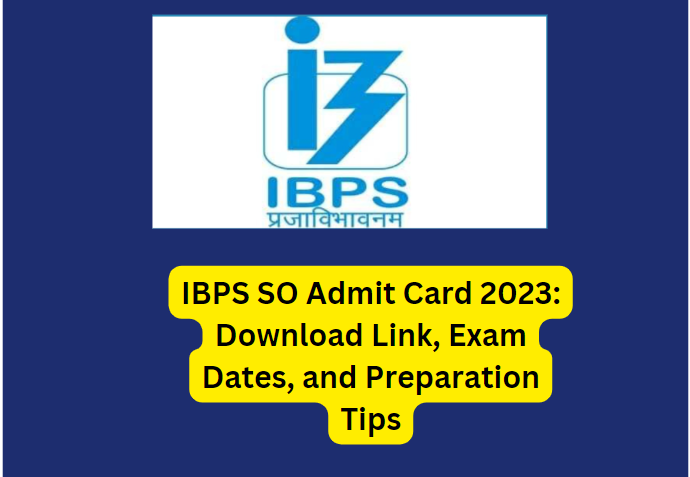 The Institute of Banking Personnel Selection (IBPS) is set to release the IBPS SO Admit Card 2023 in the second week of December 2023. This essential document allows candidates to appear for the IBPS Specialist Officer (SO) Preliminary Examination, scheduled from December 30 to December 31, 2023. Here’s all you need to know about the IBPS SO Admit Card, its download process, exam dates, and crucial tips for preparation.