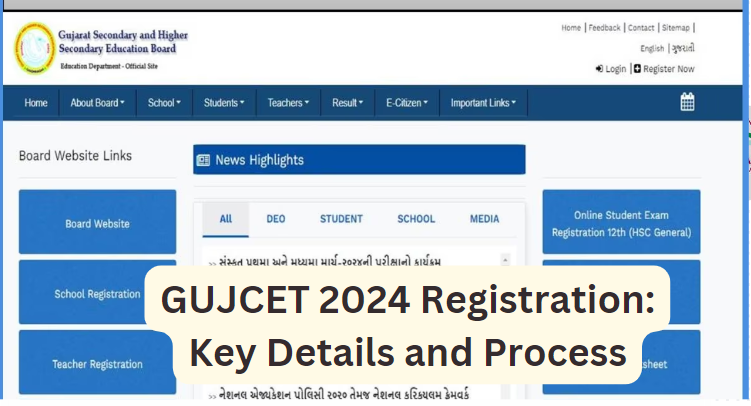 GUJCET 2024 Registration The Gujarat Secondary and Higher Secondary Education Board (GSEB) will conclude the registration process for the Gujarat Common Entrance Test (GUJCET 2024) today on its official website gujcet.gseb.org. GUJCET 2024 is scheduled to be held on March 31, enabling admission into BTech and BPharmacy programs. Here's what you need to know: