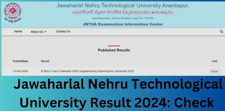 JNTUA Result 2024 Declared: Download UG & PG Semester Marksheet Now!