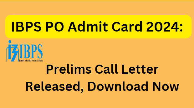 Introduction: The Institute of Banking and Personnel Selection (IBPS) has released the IBPS PO Admit Card 2024 for the Prelims and Mains exams. Candidates can download the IBPS PO Call Letter 2024 from the official website, www.ibps.in, by entering their registration number and date of birth. The admit card is a crucial document that must be carried to the examination center.
