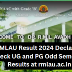 RMLAU Result 2024 Declared: Check UG and PG Odd Semester Results at rmlau.ac.in