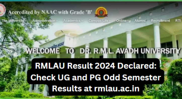 RMLAU Result 2024 Declared: Check UG and PG Odd Semester Results at rmlau.ac.in